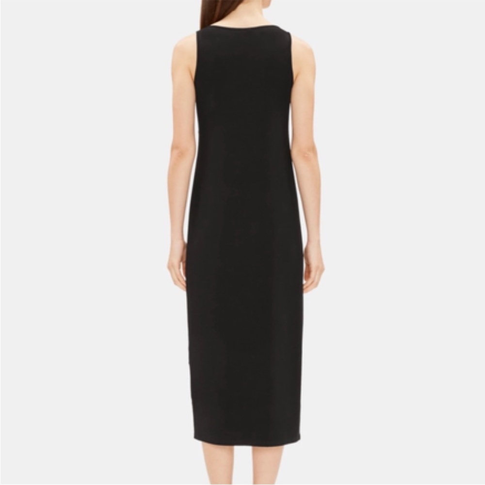 Eileen Fisher Jersey System Scoop Neck Tank Dress - sleeveless Navy 1X - Picture 2 of 9
